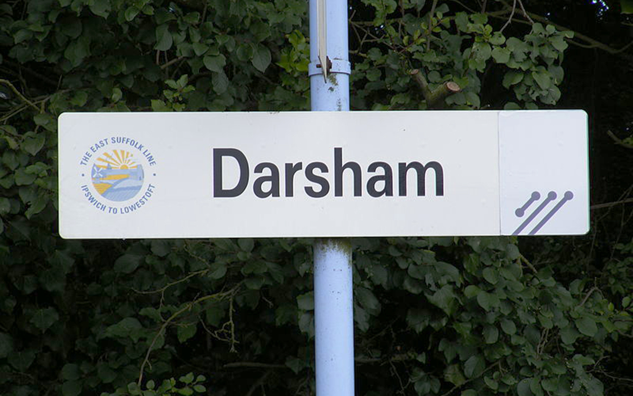 Darsham Station Sign